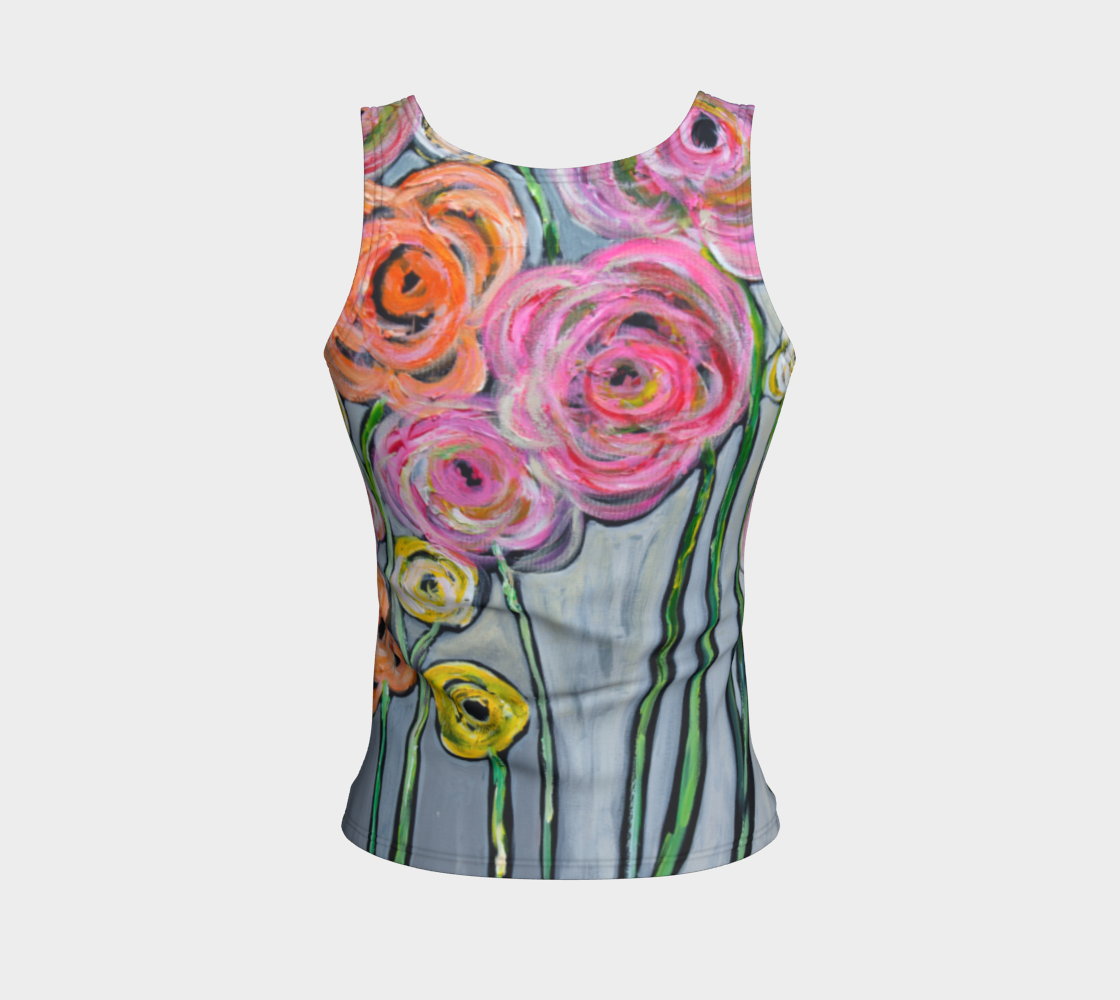 Bloom where you are planted best fitted tank top preview #2