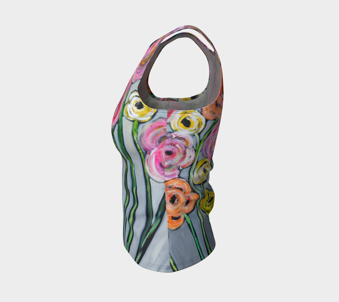 Bloom where you are planted best fitted tank top preview #3