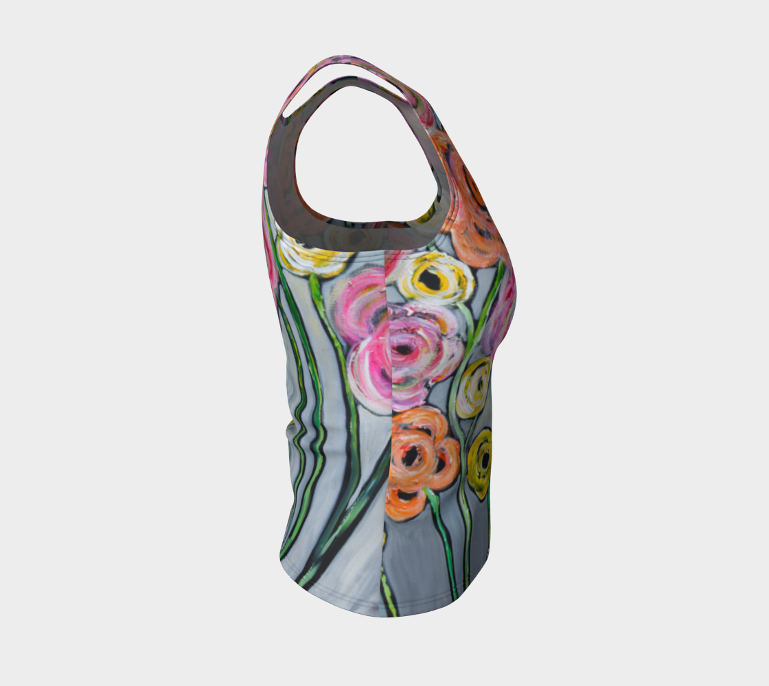Bloom where you are planted best fitted tank top preview #4