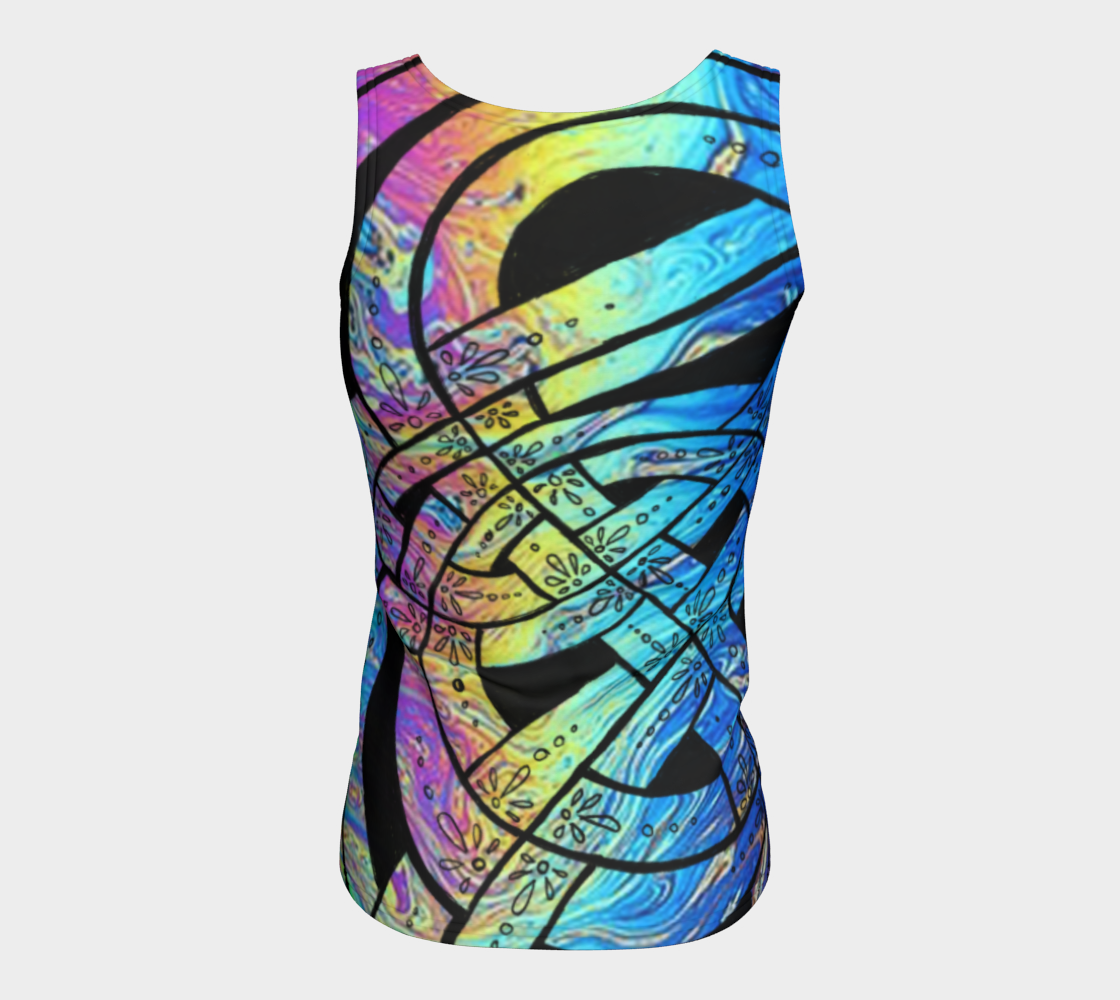 Aperçu de Liquid Rainbow, Celtic Knot, Tank Top #6