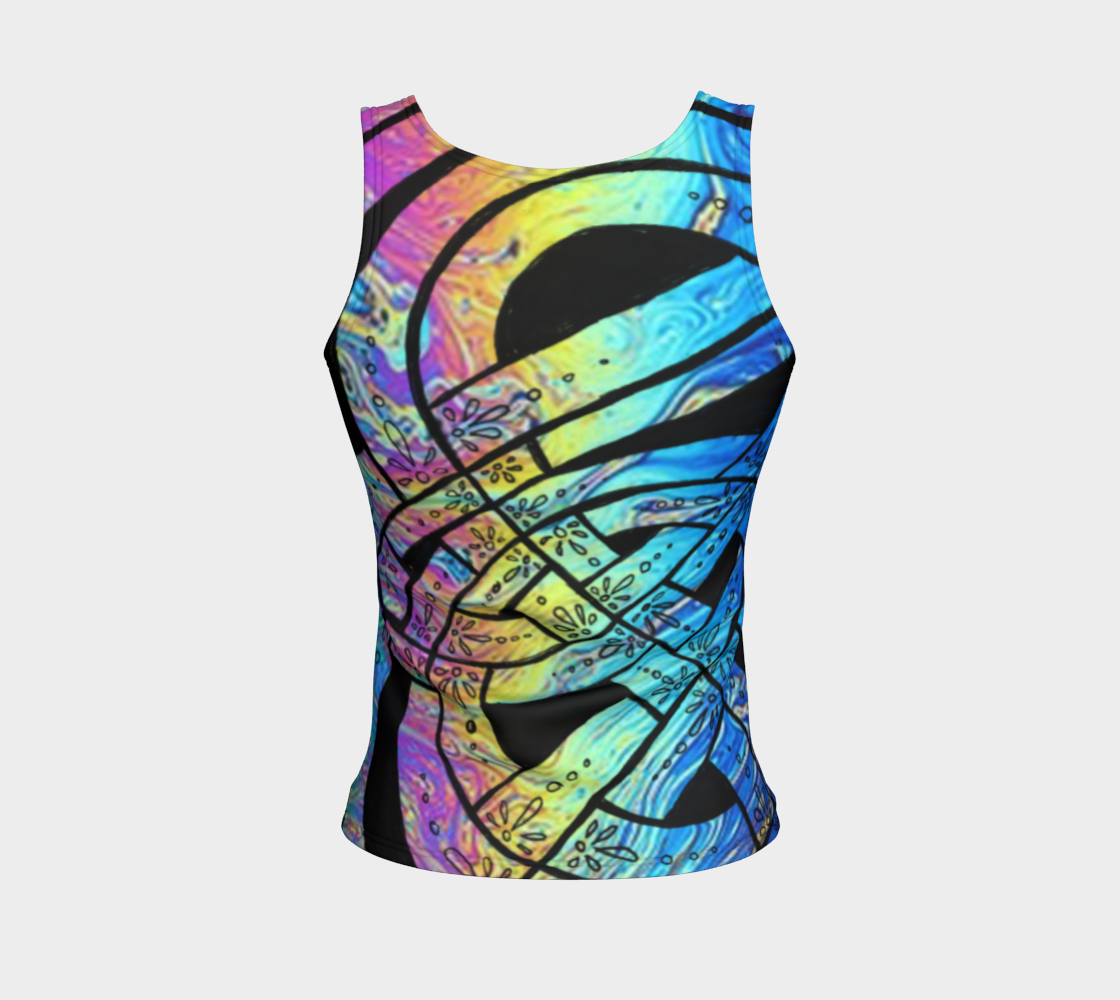 Aperçu de Liquid Rainbow, Celtic Knot, Tank Top #2