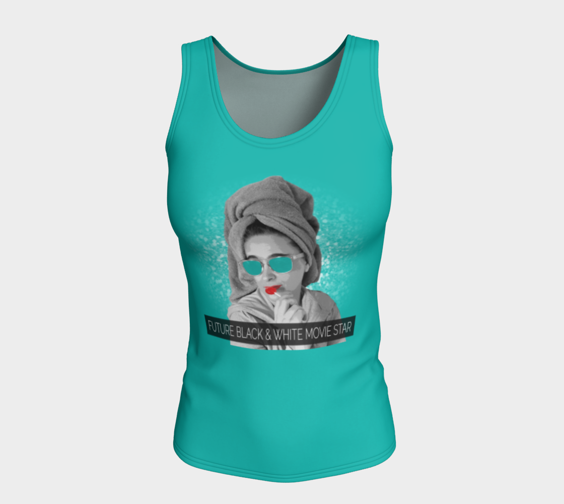 Future Black and White Movie Star Fitted Tank Top preview #5