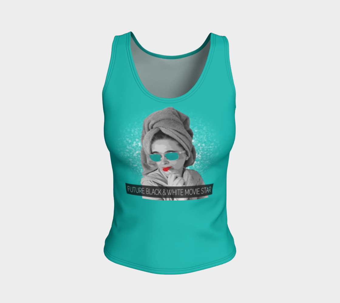 Future Black and White Movie Star Fitted Tank Top preview #1