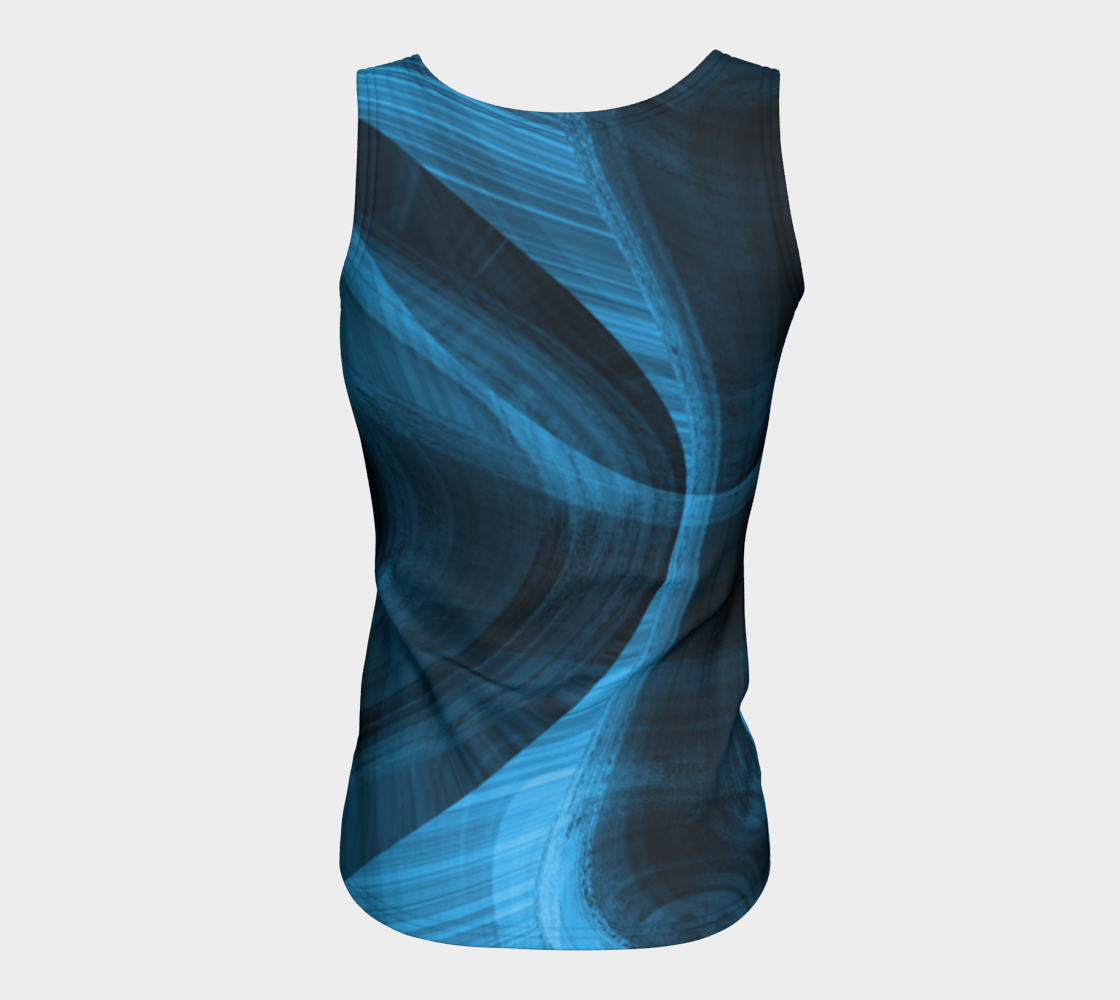 Bluish Black Hole Fitted Tank Top preview #6
