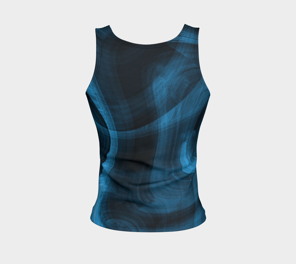 Bluish Black Hole Fitted Tank Top preview #2