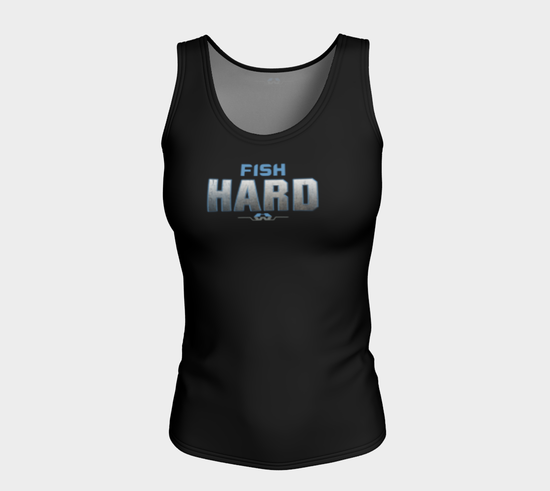 Fish Hard Women Fitted Tank Top thumbnail #6
