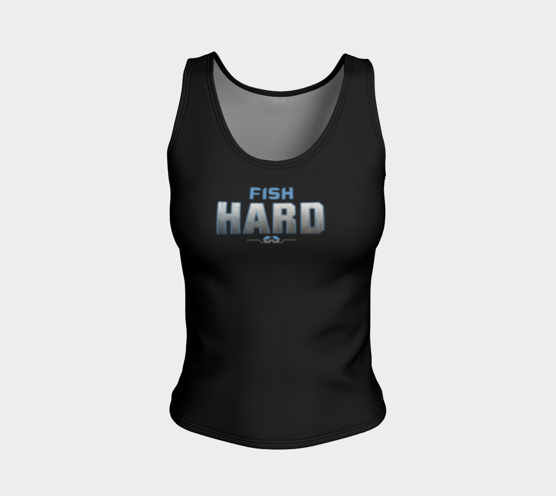 Fish Hard Women Fitted Tank Top 3D preview