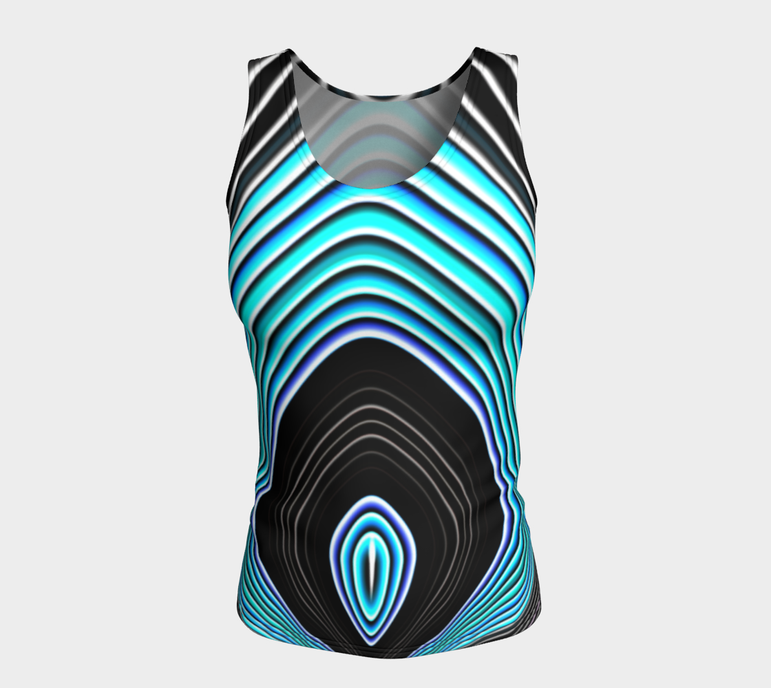 Striped Candy Blue Tank Top preview #5