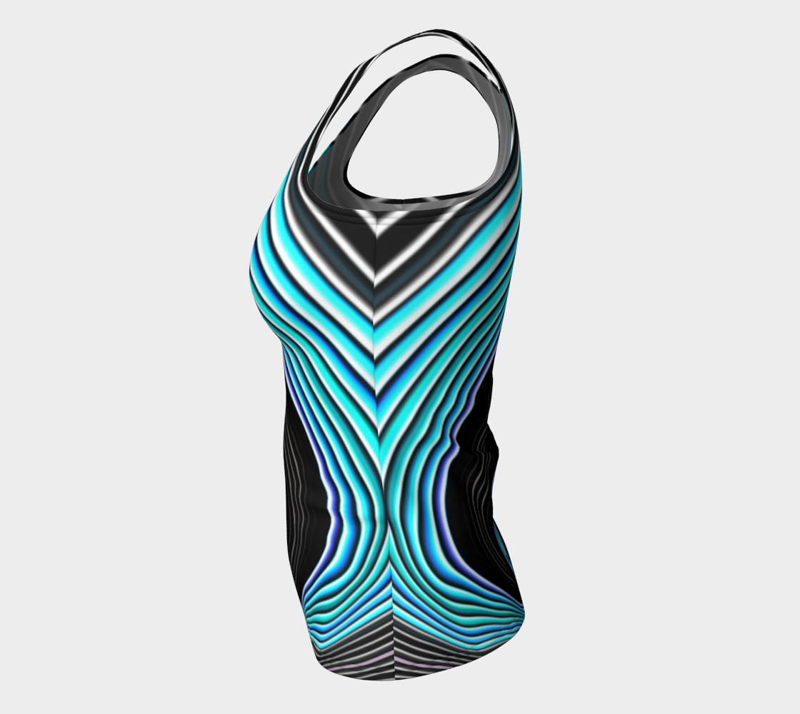 Striped Candy Blue Tank Top preview #7