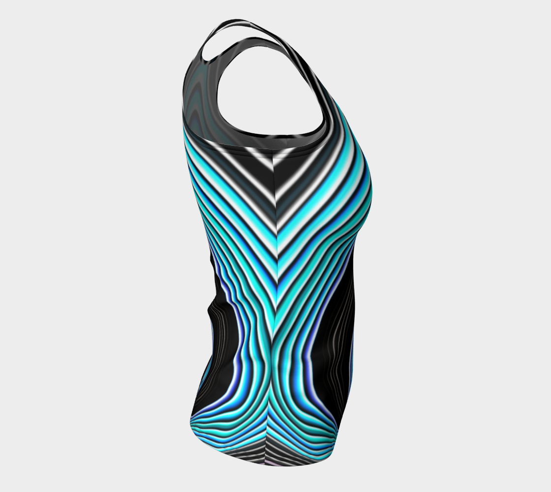 Striped Candy Blue Tank Top preview #8