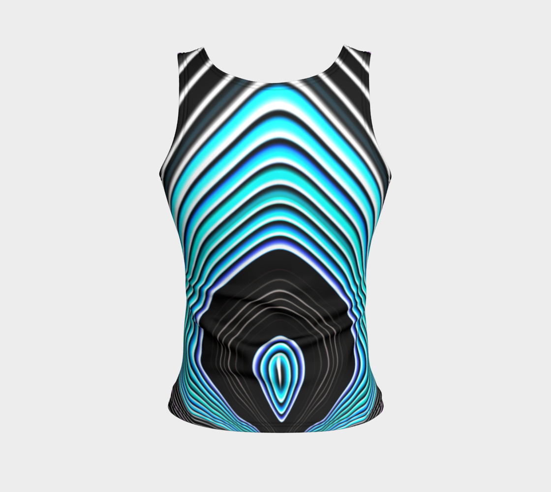 Striped Candy Blue Tank Top preview #2