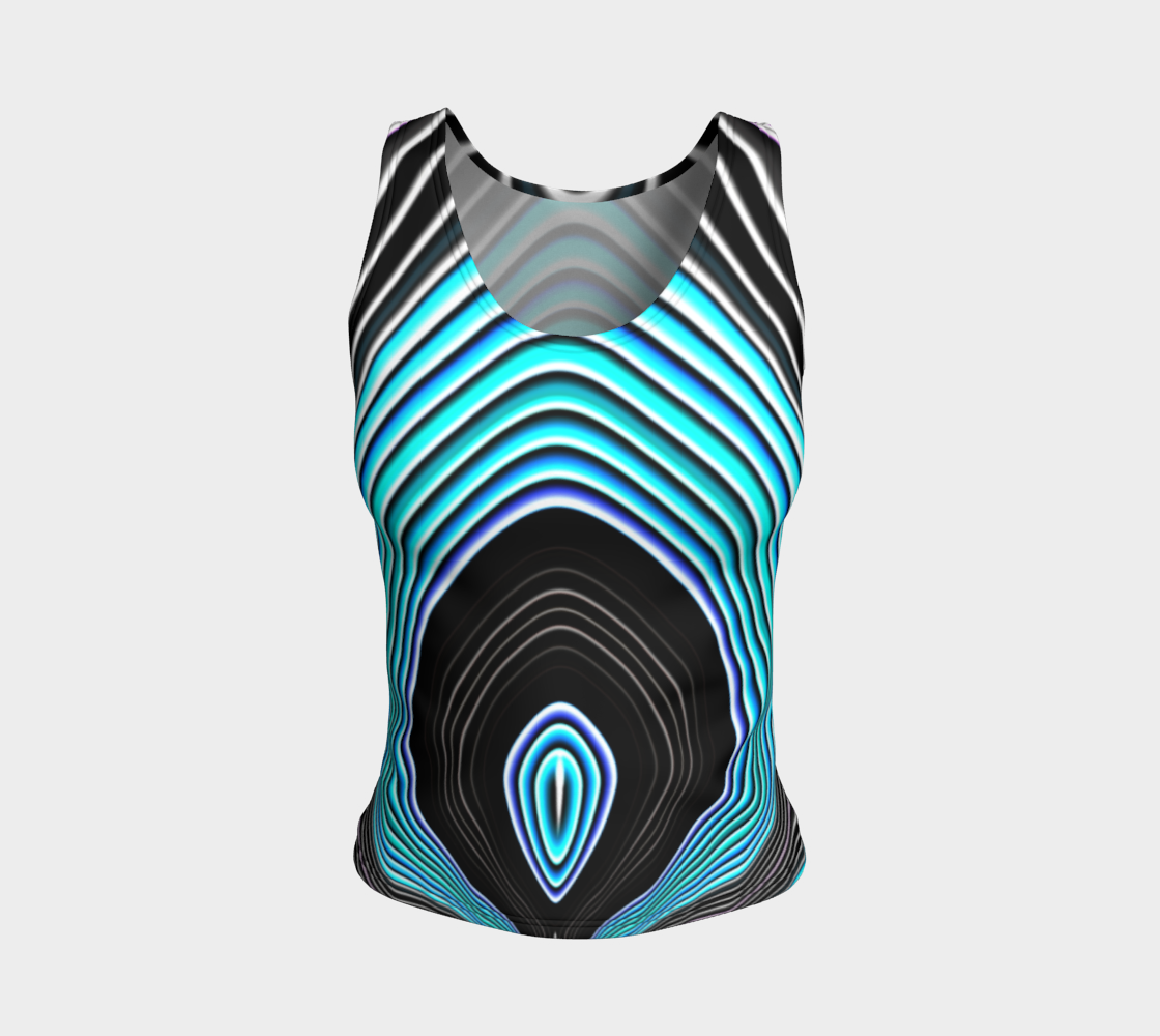 Striped Candy Blue Tank Top preview #1