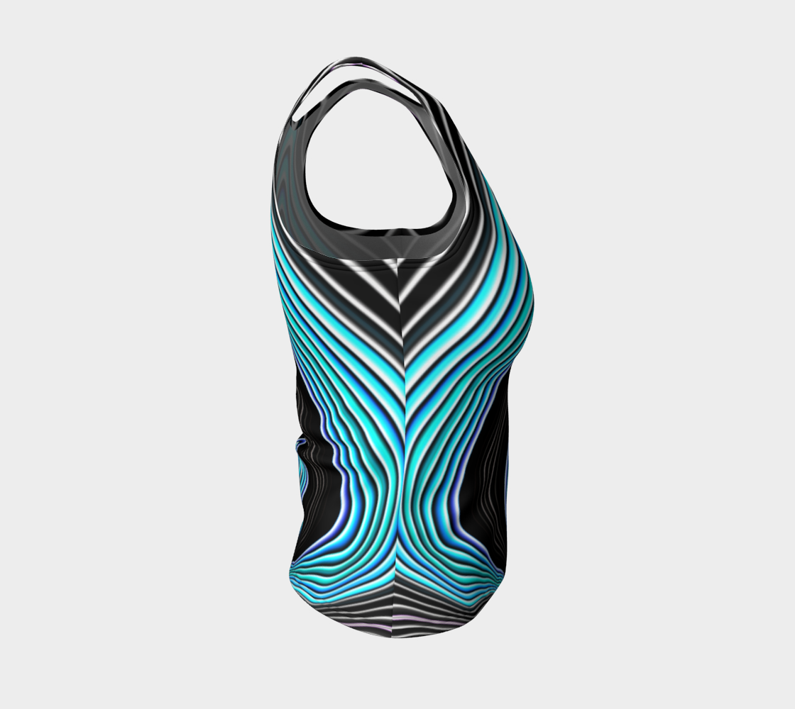 Striped Candy Blue Tank Top preview #4