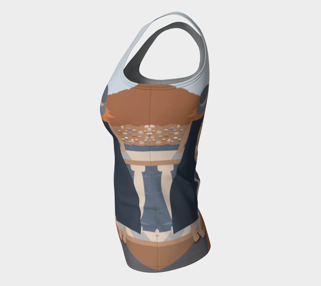 Summer memories fitted tank top preview #7