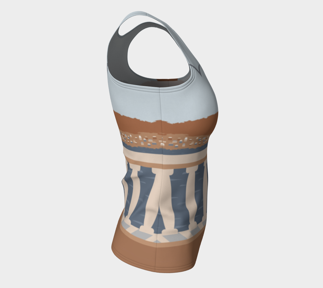 Summer memories fitted tank top preview #8