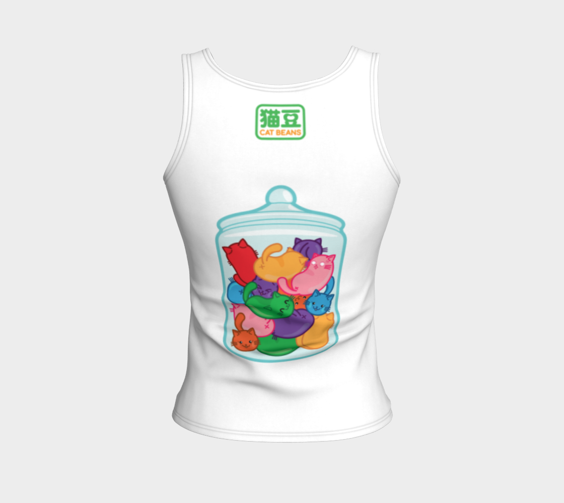 Jelly Cat Beans Fitted Tank 3D preview