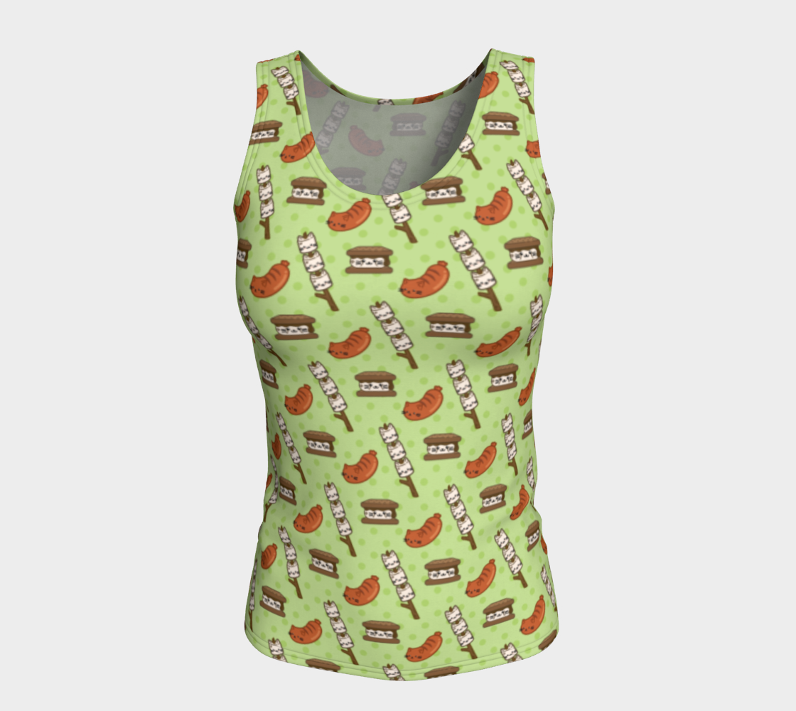 Campfire Snacks Fitted Tank preview #5