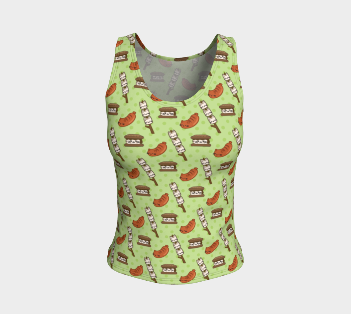 Campfire Snacks Fitted Tank preview