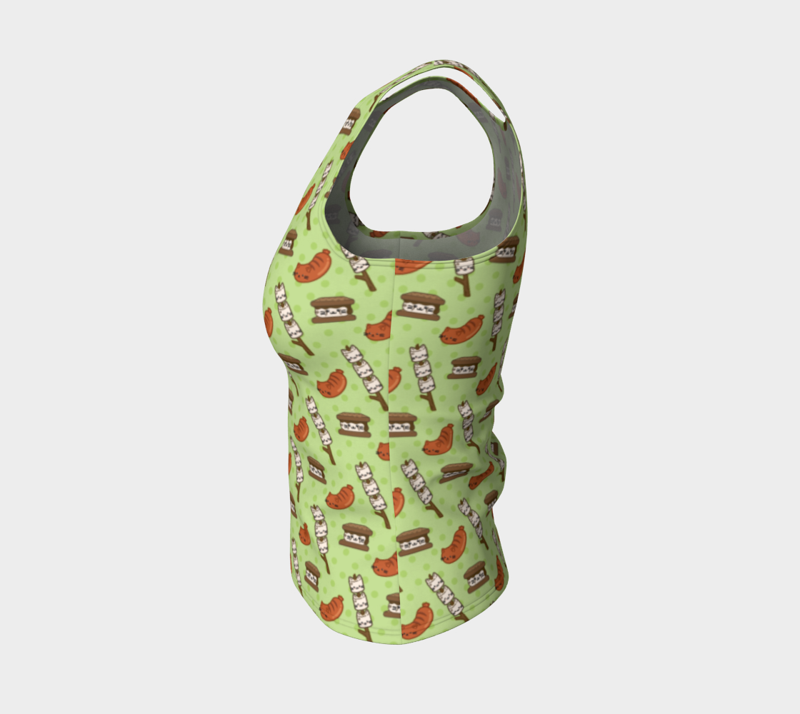 Campfire Snacks Fitted Tank preview #3