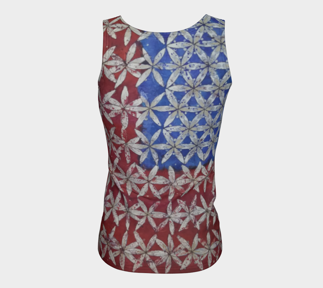 Make America Bloom Again - Flag Style Tank preview #6