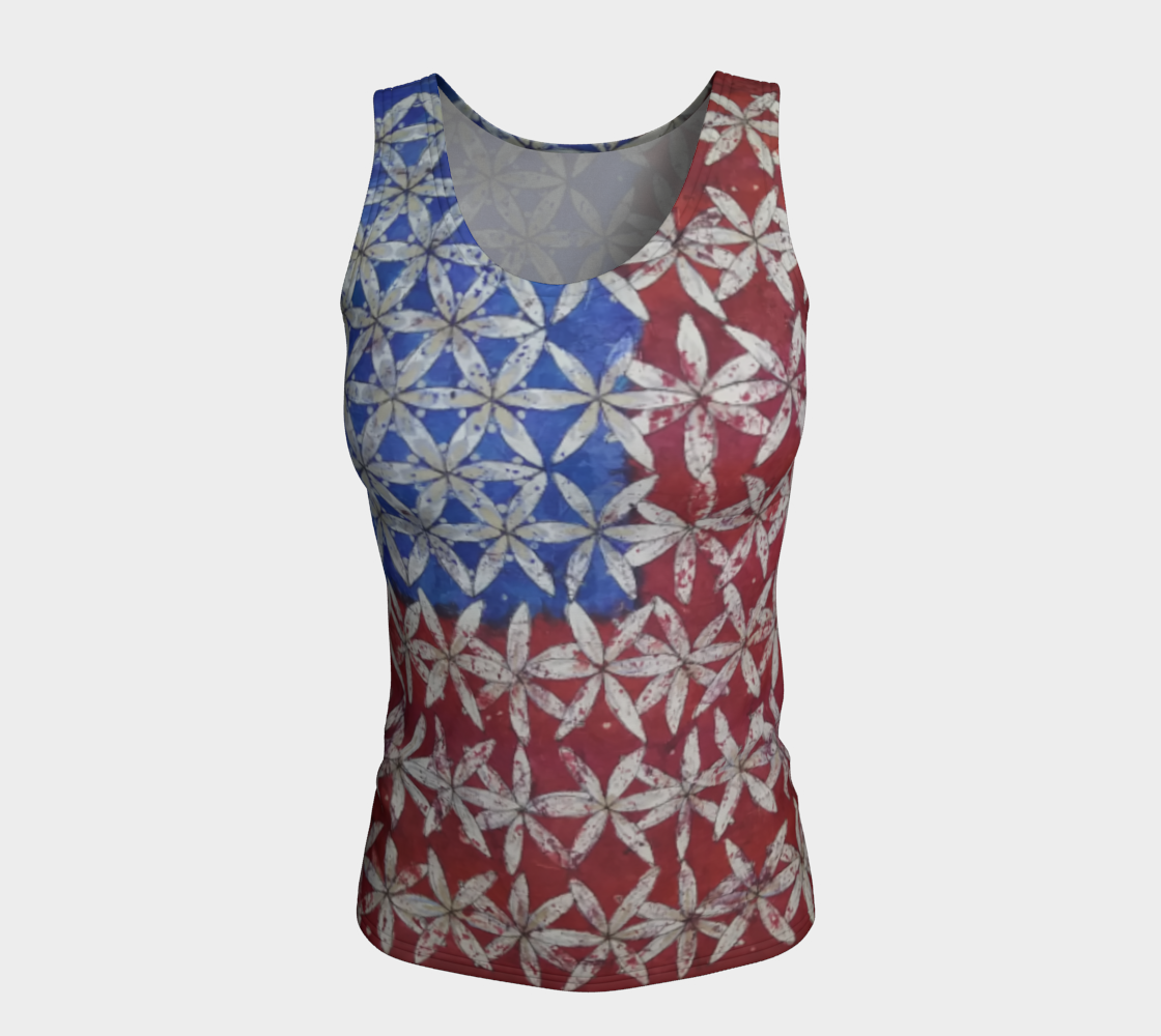 Make America Bloom Again - Flag Style Tank preview #5
