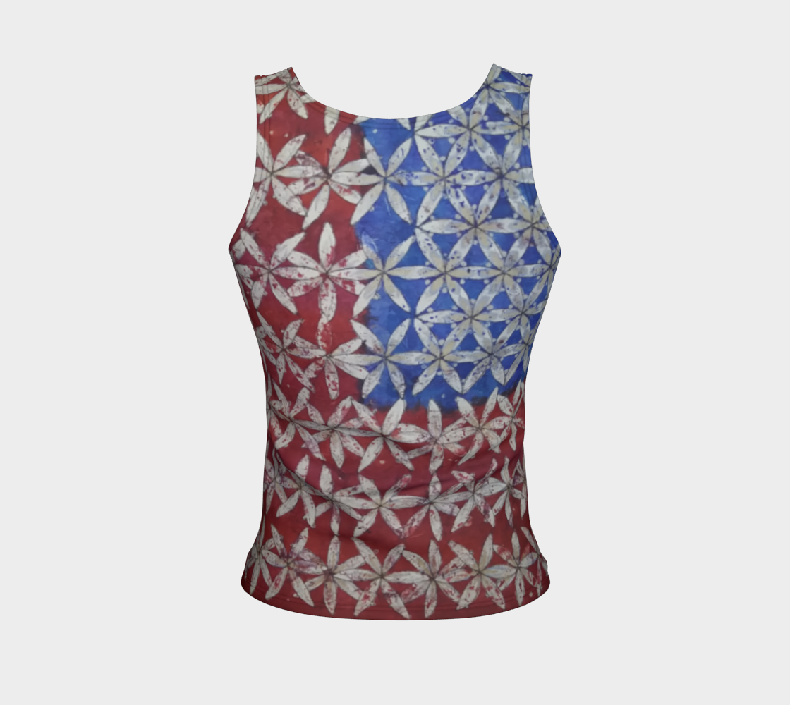 Make America Bloom Again - Flag Style Tank preview #2