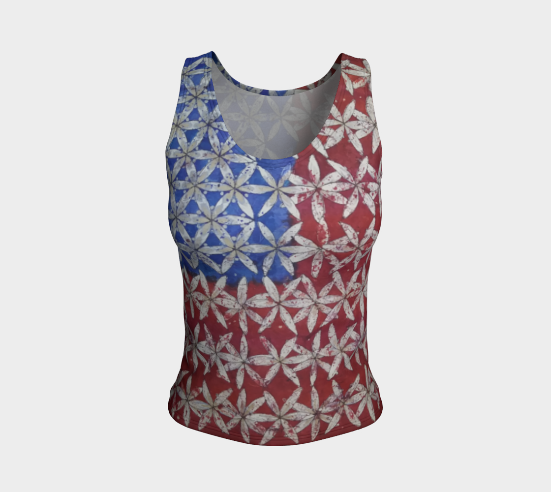 Make America Bloom Again - Flag Style Tank preview