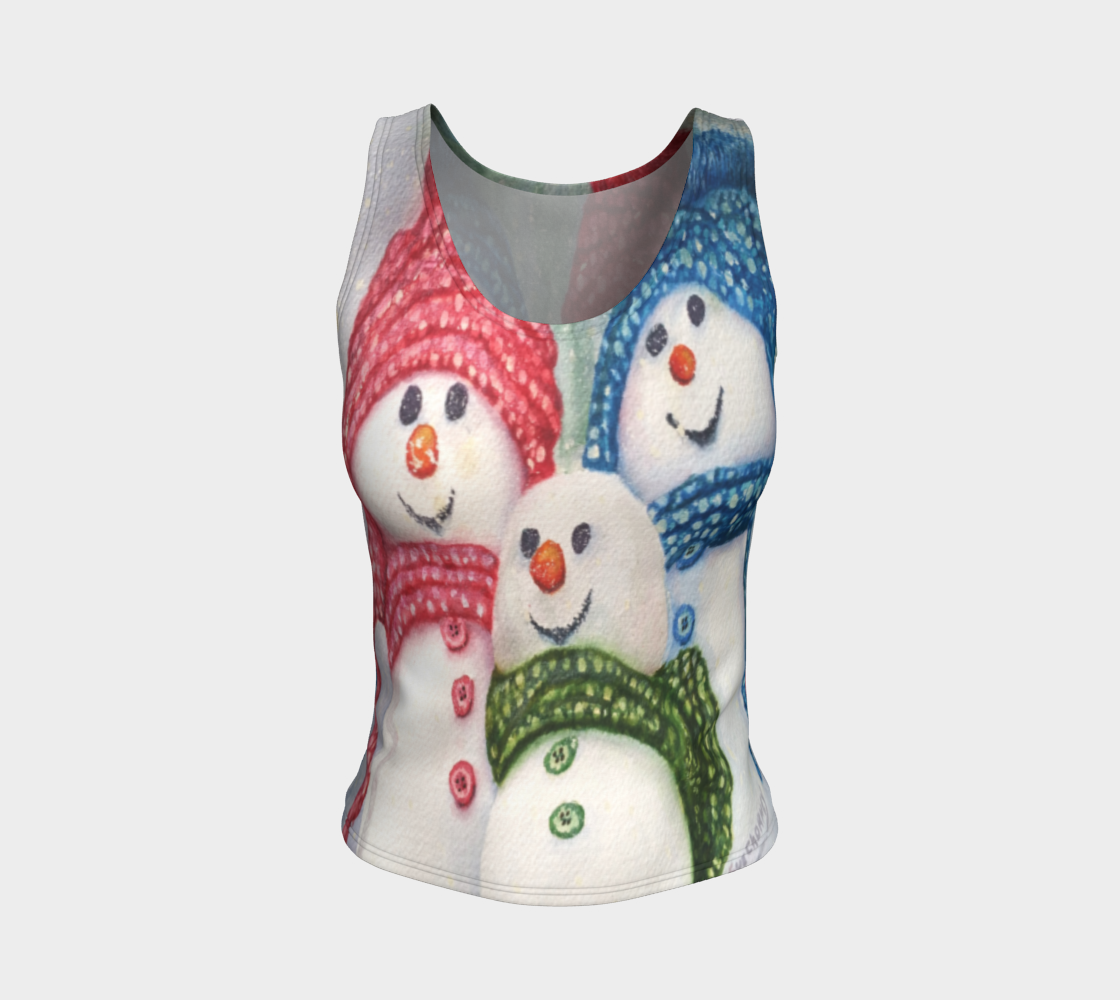 Snow Family Fitted Tank Top preview