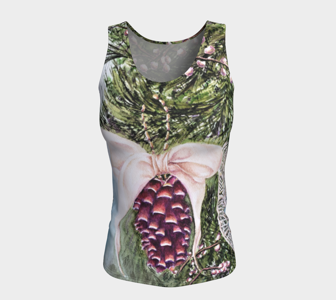 Pine Cone Fitted Tank Top preview #5