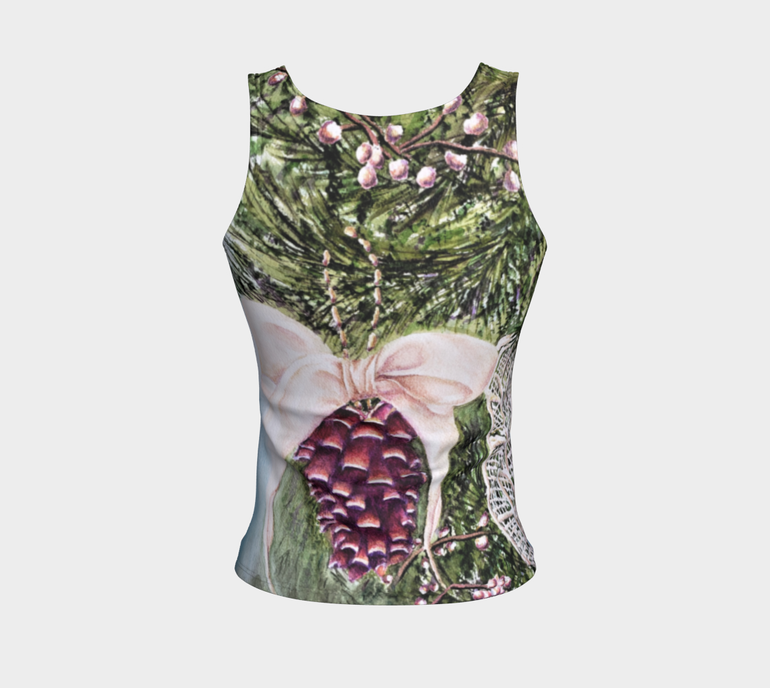 Pine Cone Fitted Tank Top preview #2