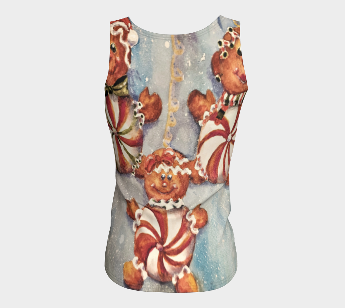 Christmas Cookies Fitted Tank Top preview #6