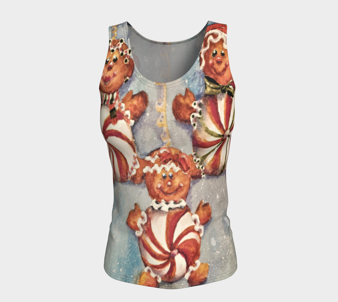 Christmas Cookies Fitted Tank Top preview #5