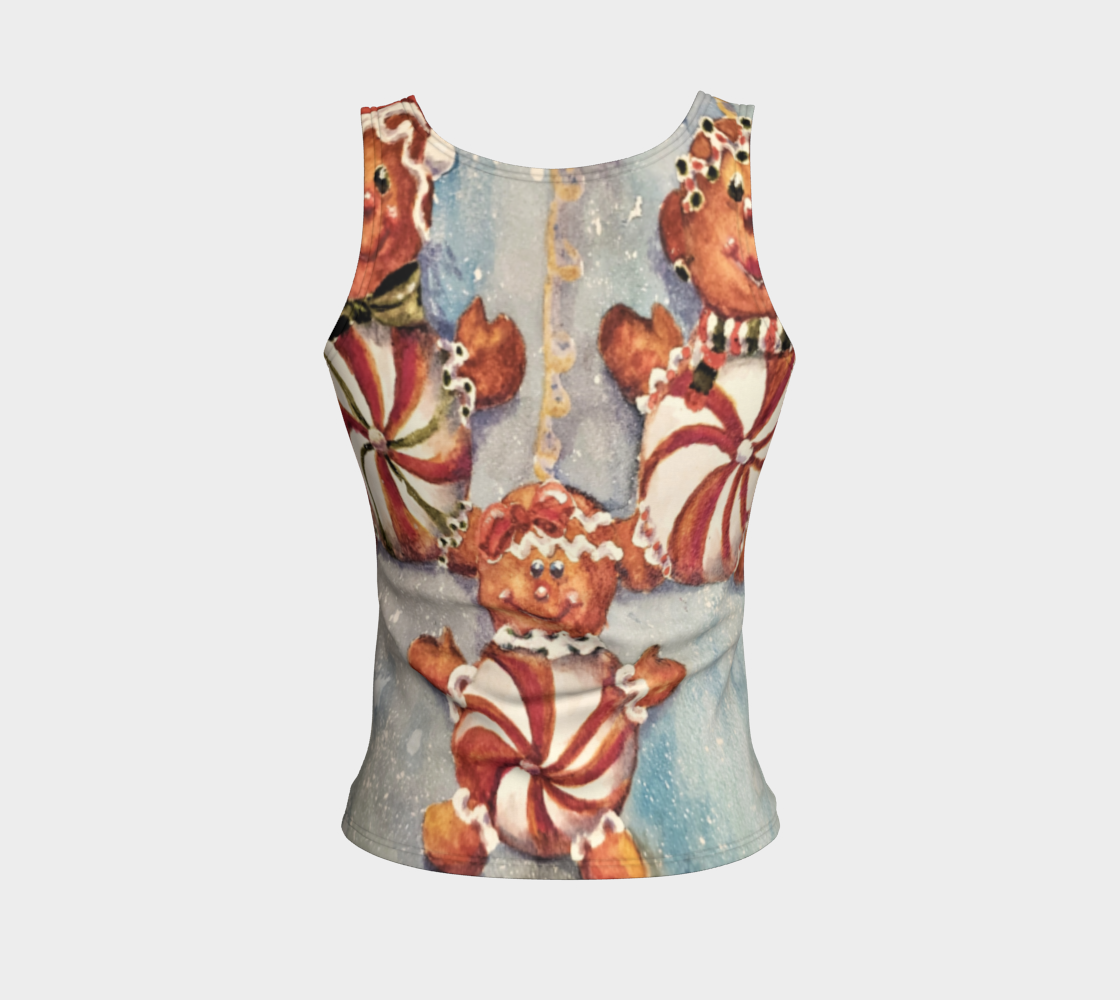 Christmas Cookies Fitted Tank Top preview #2