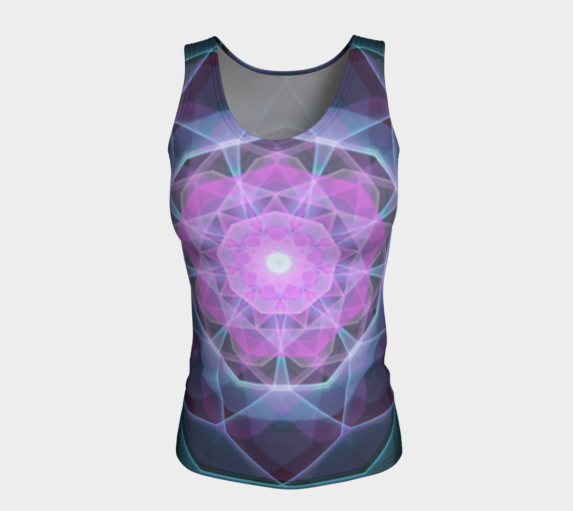 Gemstone Mandala Fitted Tank Top preview #5