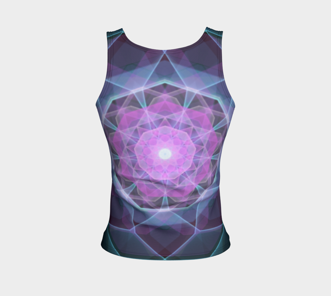 Gemstone Mandala Fitted Tank Top preview #2