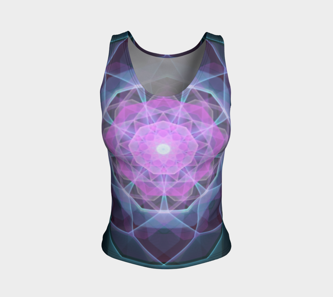 Gemstone Mandala Fitted Tank Top preview #1