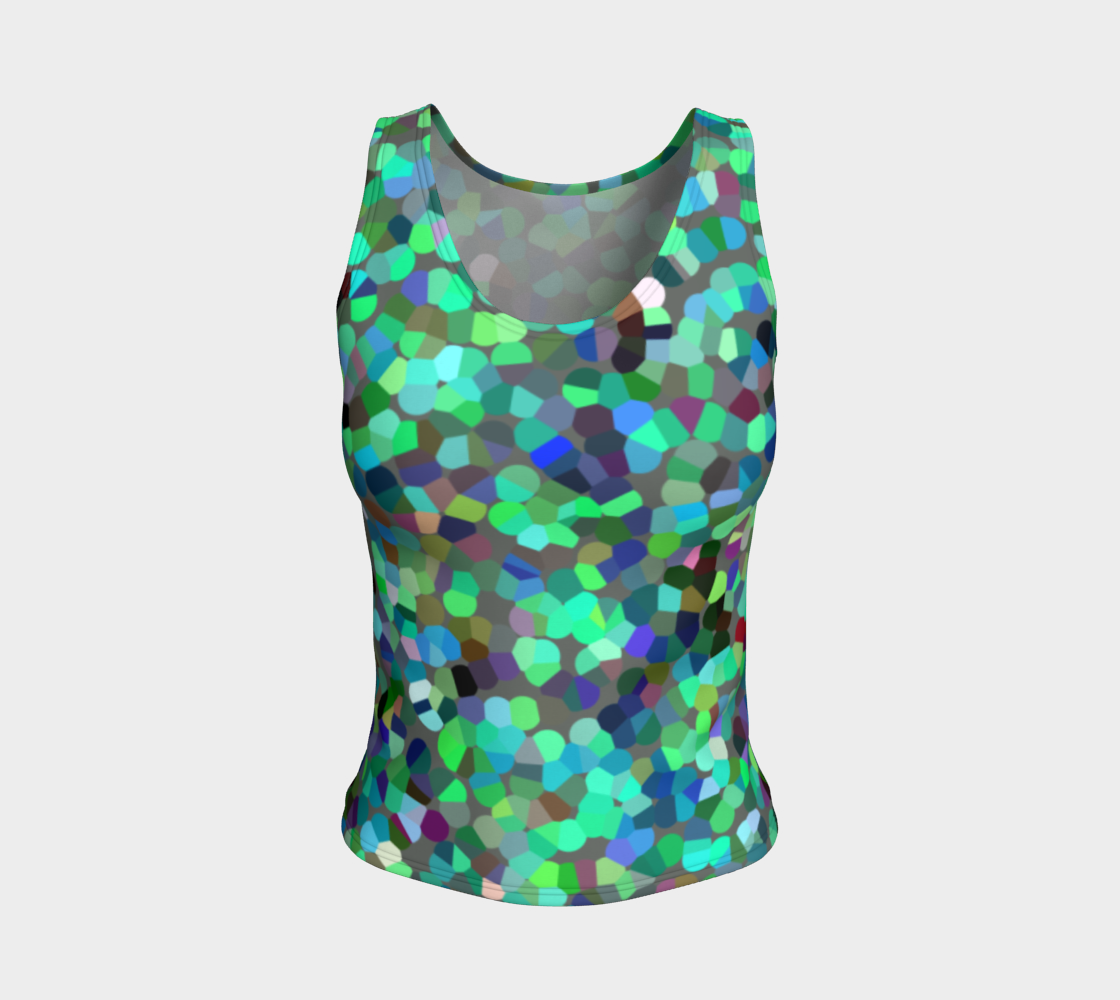 Green Spirit Fitted Tank Top preview