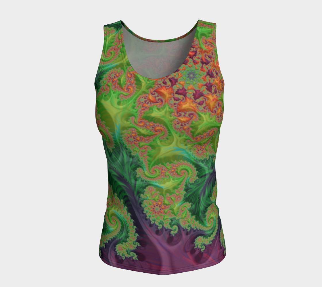 Edible Flower Fitted Tank Top preview #5