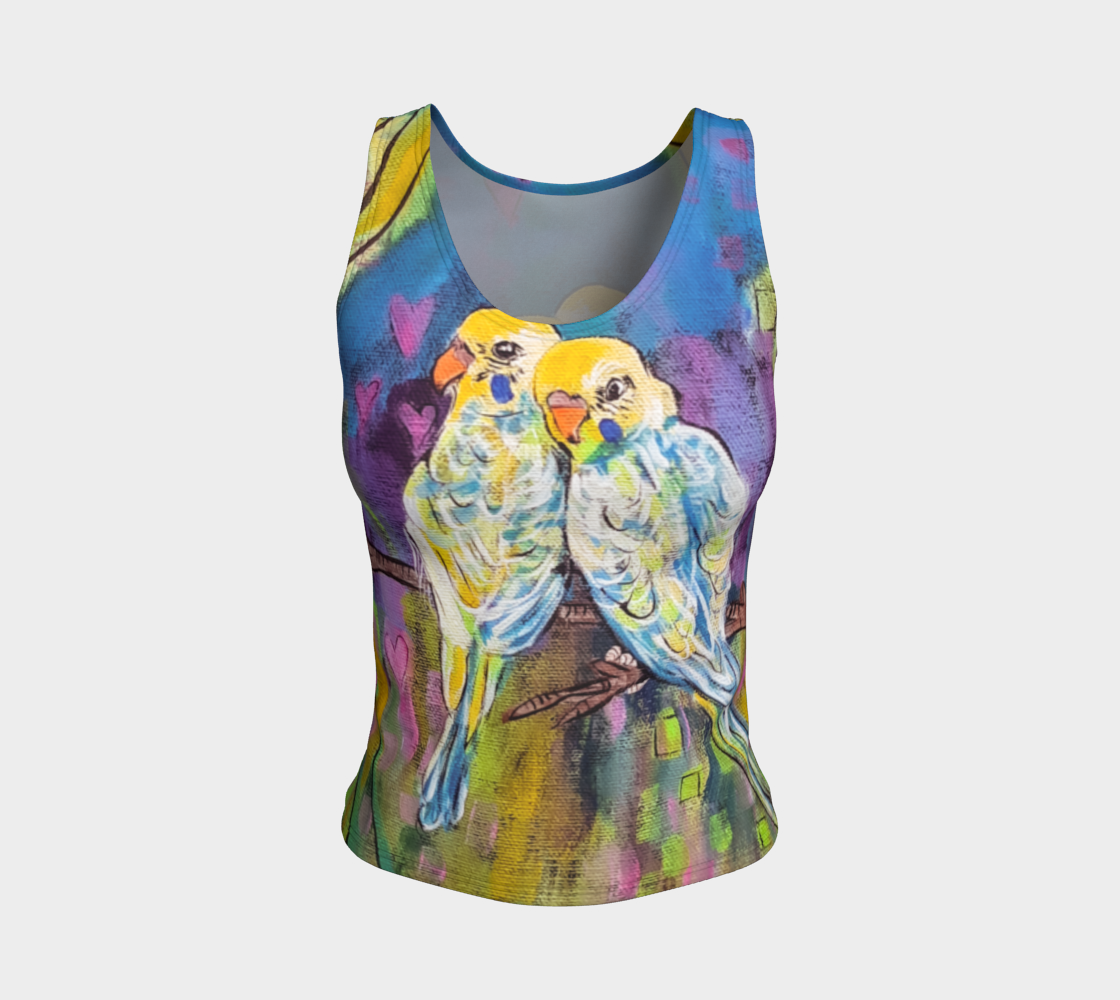Love Birds Fitted Tank Top preview