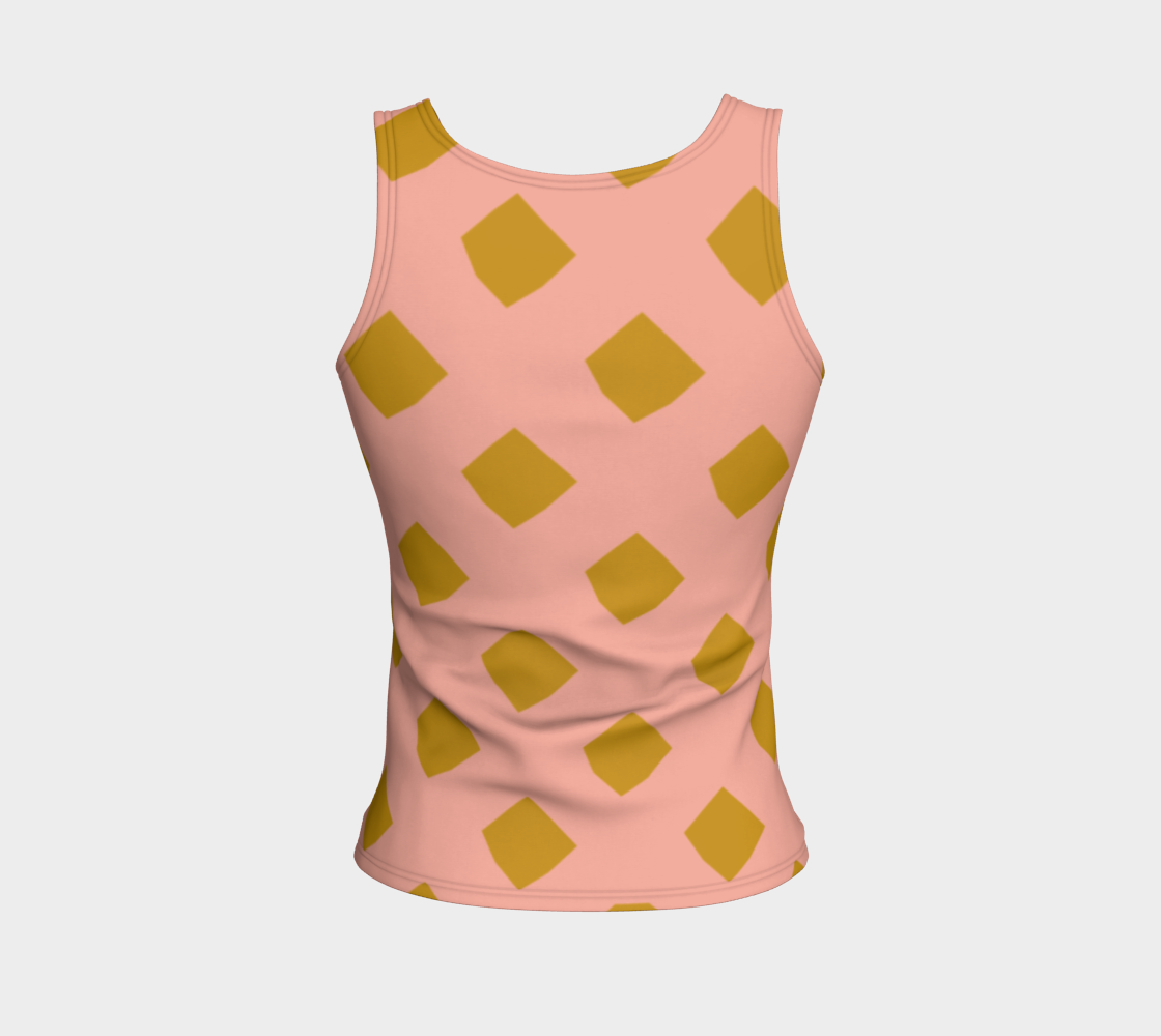 Aperçu de Pink and Gold Lattice Tank Top #2