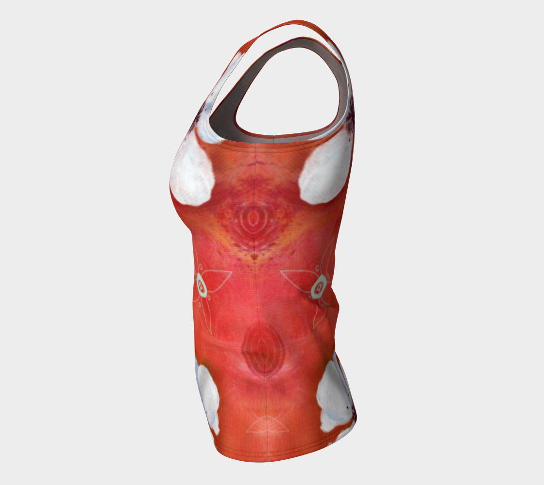 Red Painted Flowers and Swirls preview #7