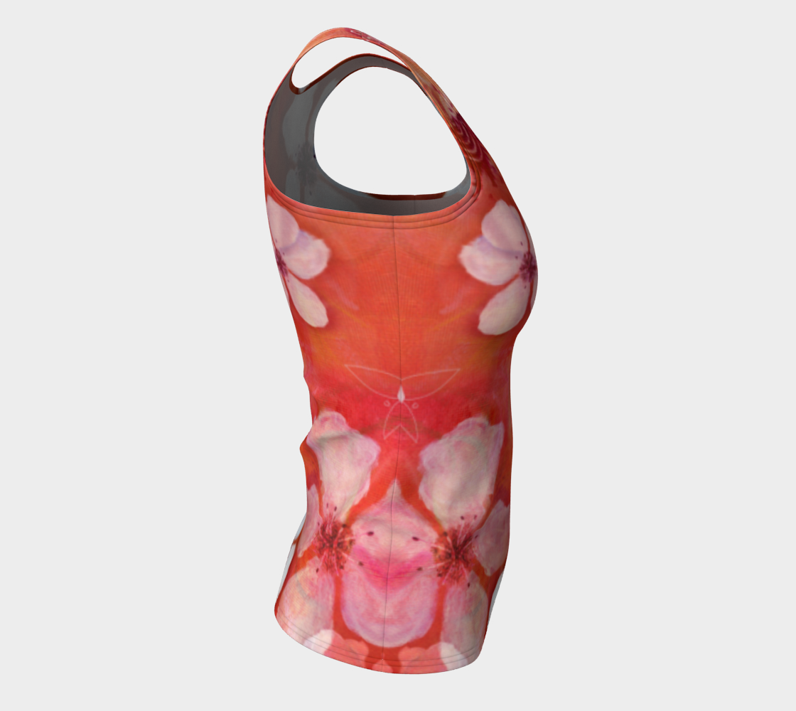 Red Painted Flowers and Swirls preview #8