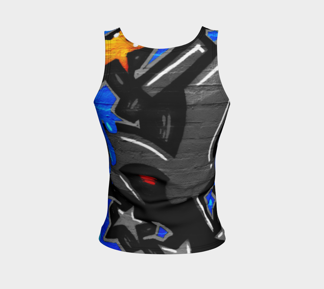 Graffiti 3 Fitted Tank Top preview #2