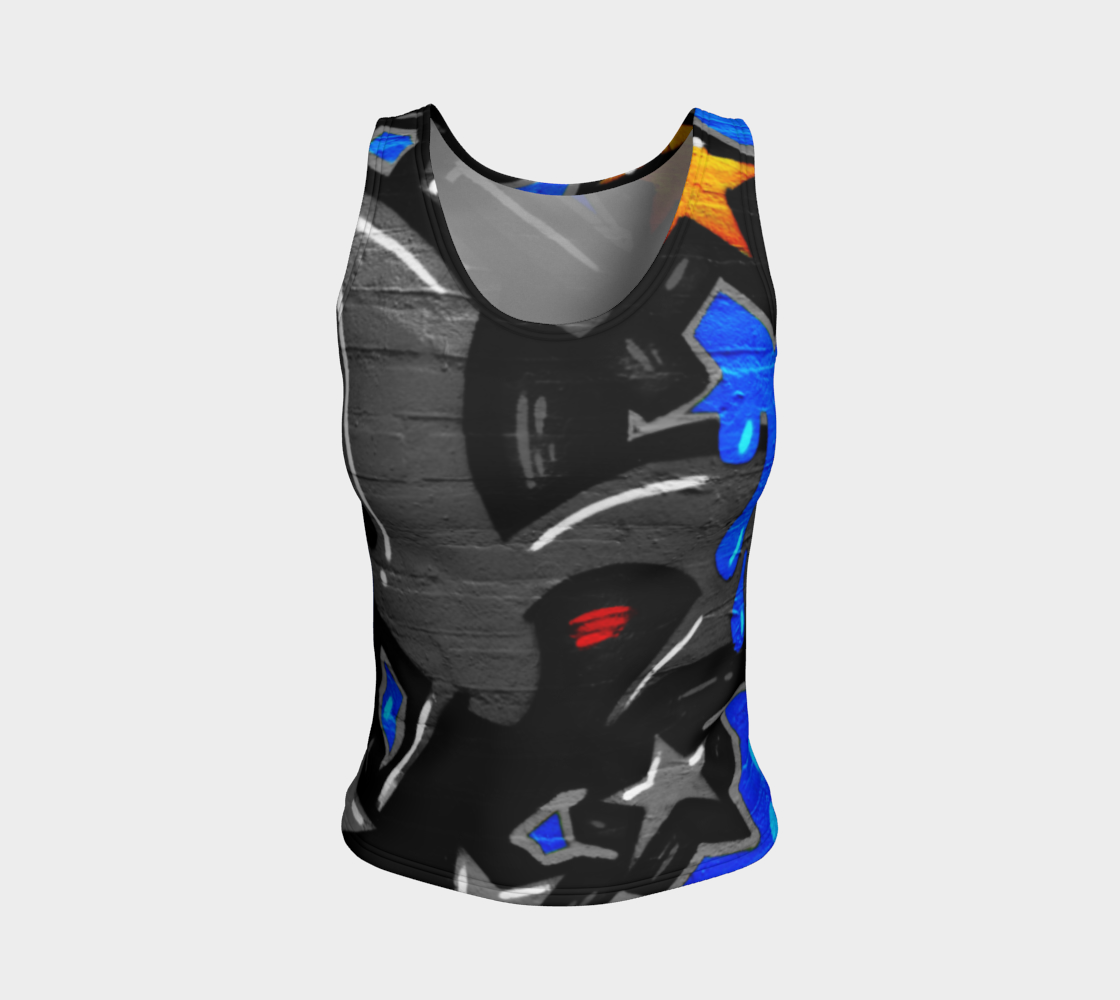 Graffiti 3 Fitted Tank Top preview #1