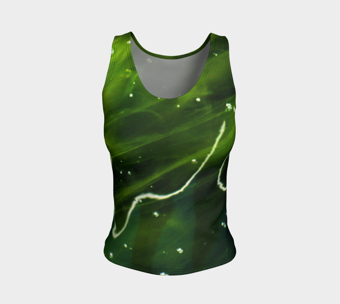 Green Algae and Water Fitted Tank Top preview