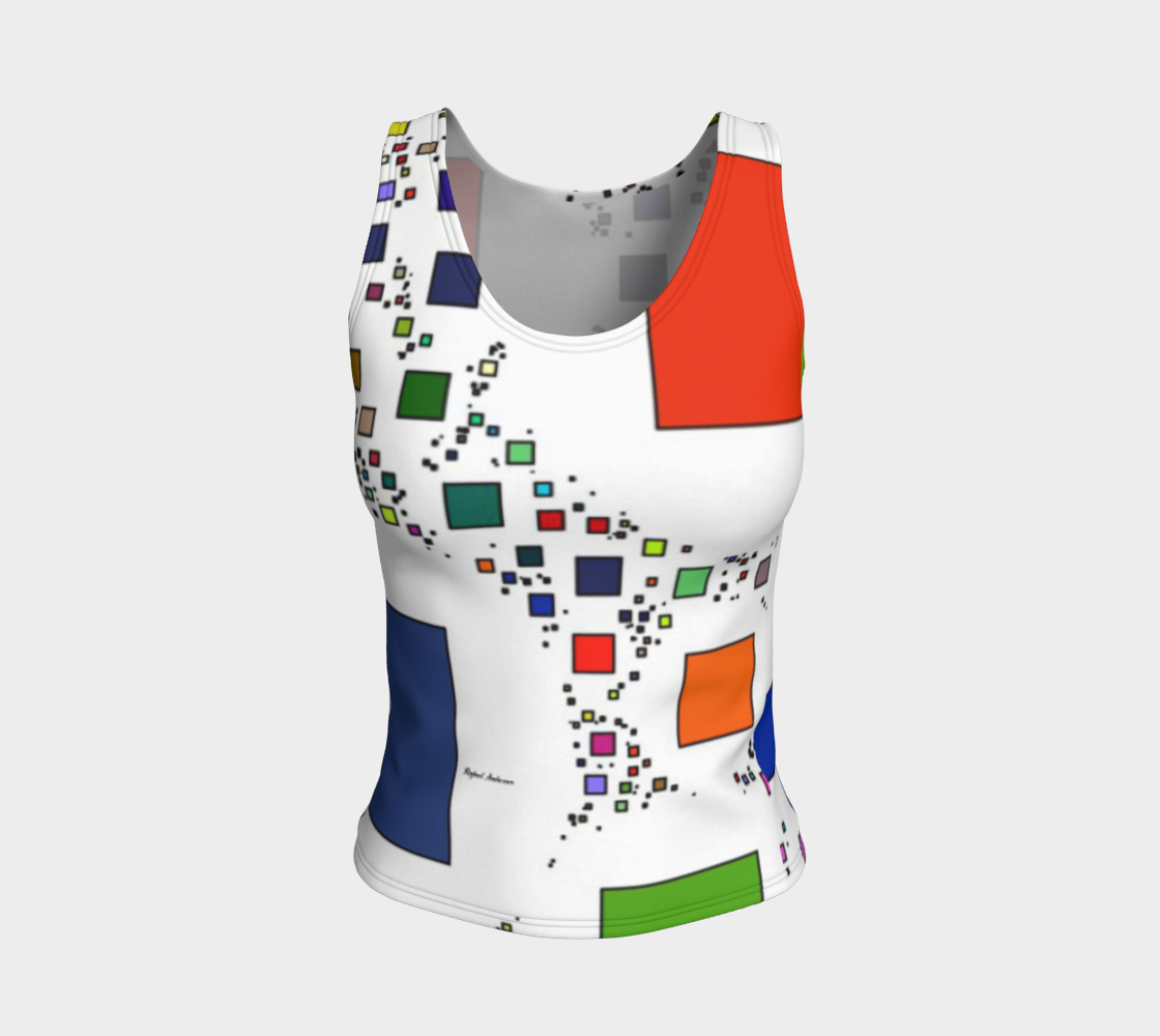 SocialDistance2 fitted tank top preview