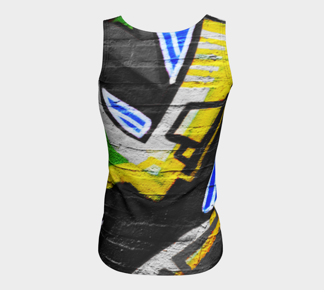 Aperçu de Graffiti 6 Fitted Tank Top #6