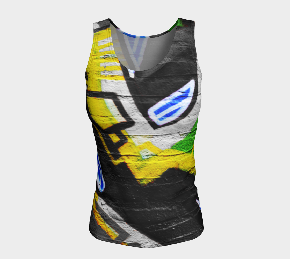 Aperçu de Graffiti 6 Fitted Tank Top #5