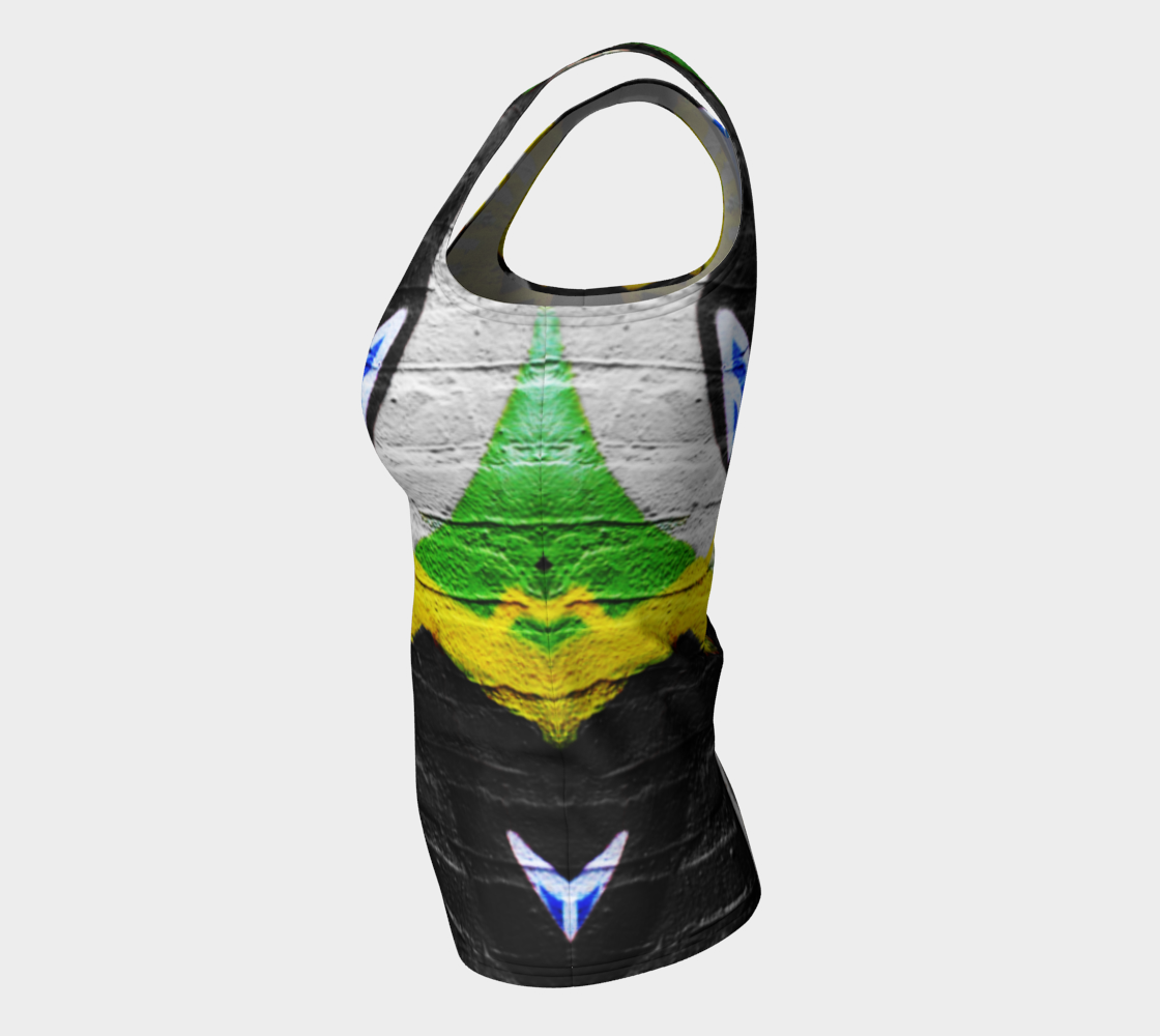 Aperçu de Graffiti 6 Fitted Tank Top #7