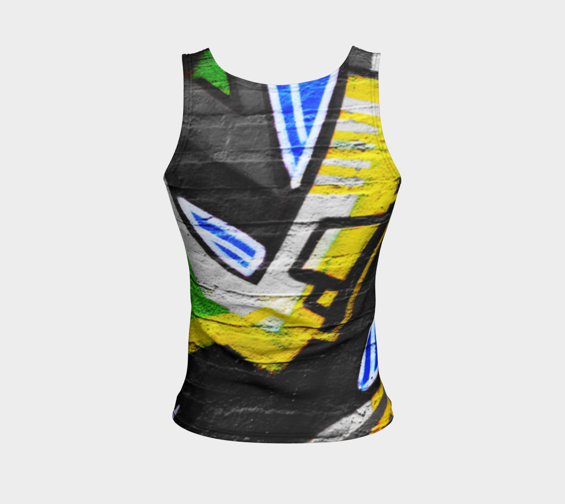 Aperçu de Graffiti 6 Fitted Tank Top #2